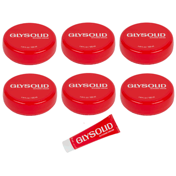 Glysolid 6 - 3.38 oz Jars & 1 - 1 oz Tube